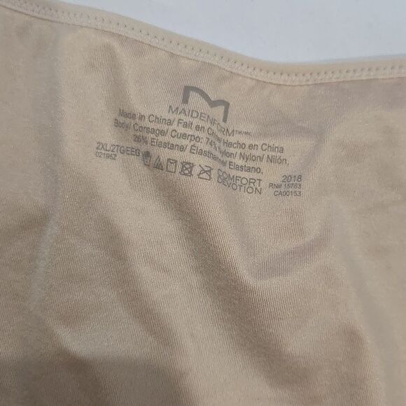 Maidenform Light Control Tank Nude Size Large NWT Size 2XL - Picture 3 of 6